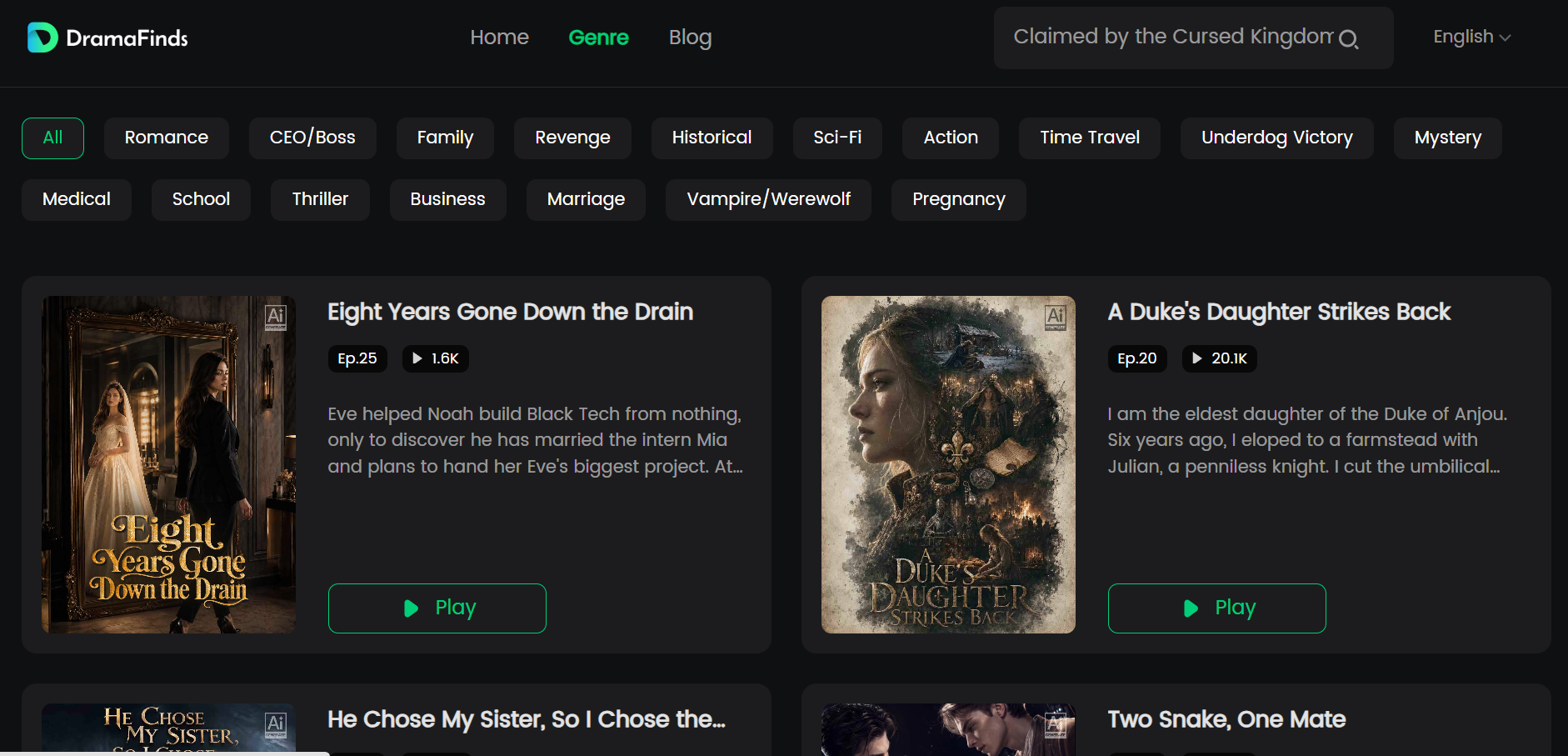 dramafinds web